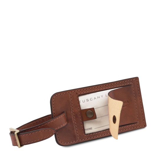 Gepackanhanger aus matt Leder