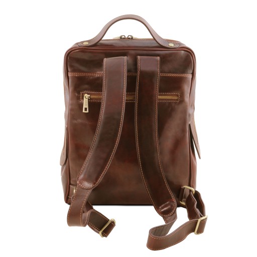Bangkok Leather laptop backpack