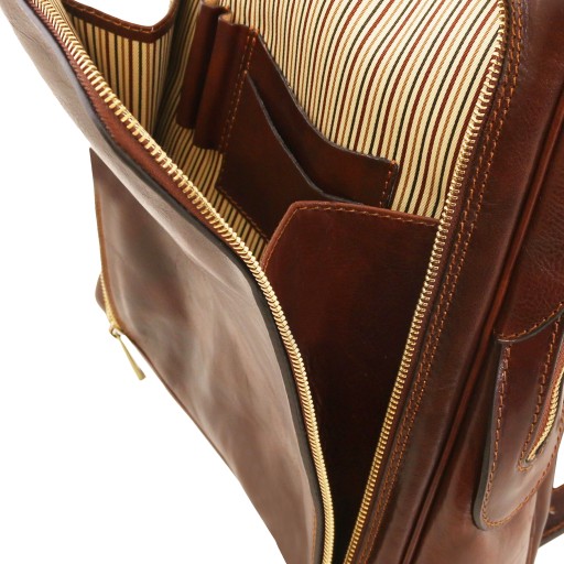 Bangkok Leather laptop backpack