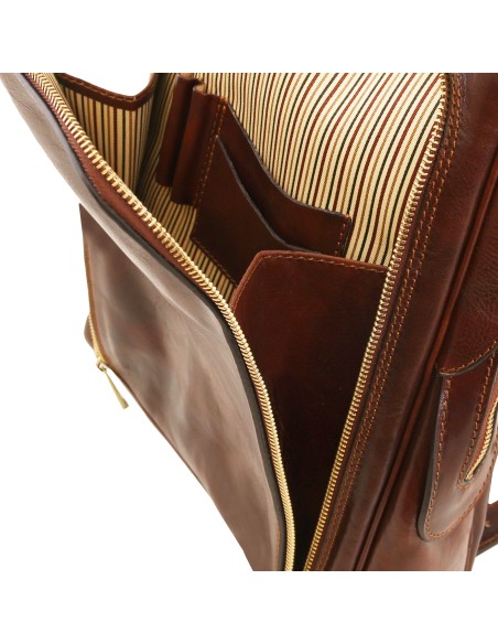 Bangkok Leather laptop backpack