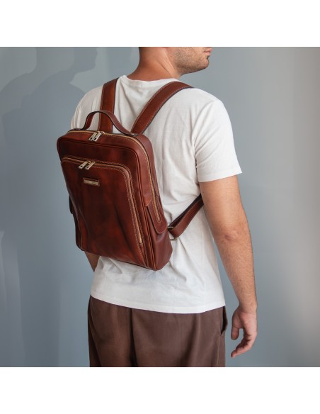 Bangkok Notebook Rucksack aus Leder