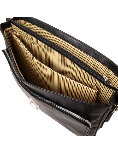 Alessandria Leather multi compartment laptop briefcase