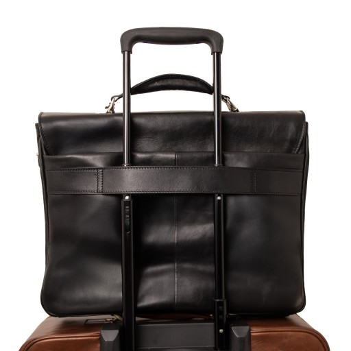 Alessandria Leather multi compartment laptop briefcase