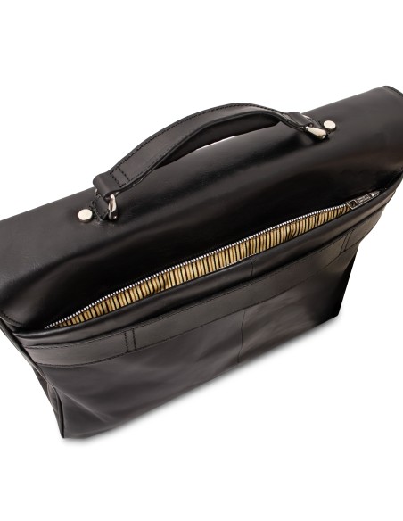 Alessandria Leather multi compartment laptop briefcase