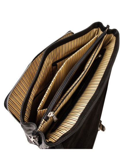 Alessandria Multifach Notebooktasche aus Leder