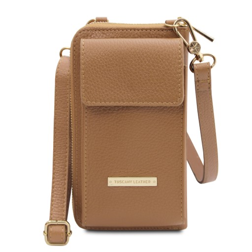 TL Bag Leather wallet phone holder with strap