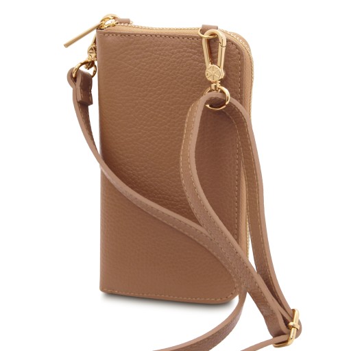 TL Bag Leather wallet phone holder with strap