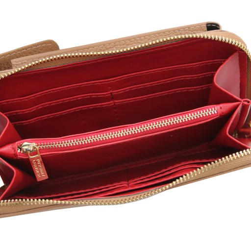 TL Bag Leather wallet phone holder with strap