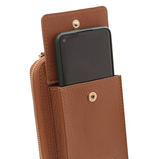 TL Bag Leather wallet phone holder with strap
