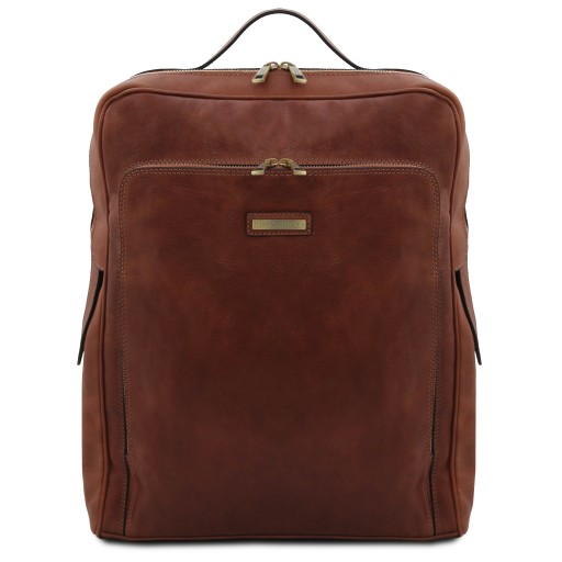 Bangkok Leather laptop backpack Large size