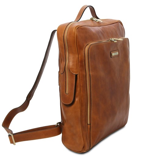 Bangkok Leather laptop backpack Large size