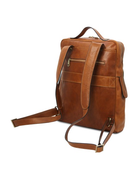 Bangkok Leather laptop backpack Large size