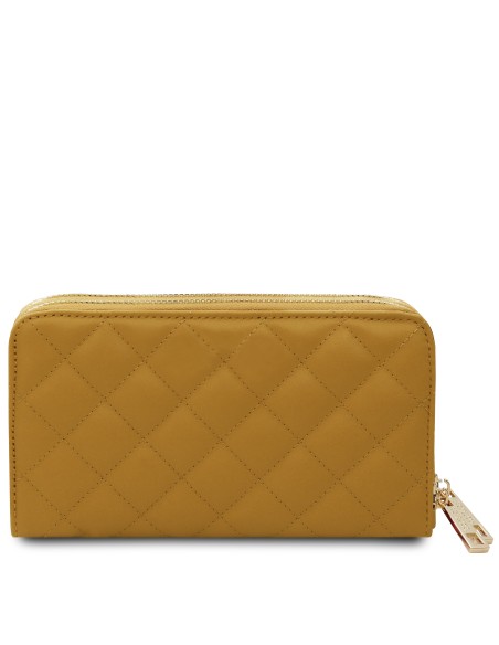 Ada Double zip around soft leather wallet