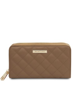 Ada Doppel Rundum Reissverschluss Damenbrieftasche aus weichem Leder