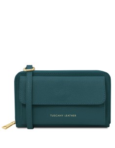 Urania Lederbrieftasche Handyhalter mit Tragegurt 2