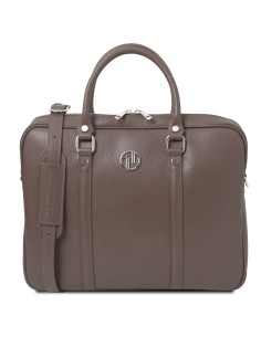 Prato Elegante Laptop Aktentsche aus Saffiano Leder