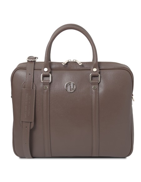 Prato Elegante Laptop Aktentsche aus Saffiano Leder