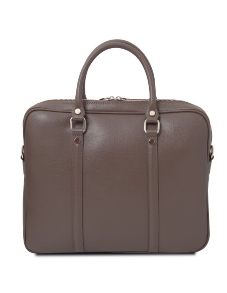 Prato Exclusive Saffiano leather laptop case