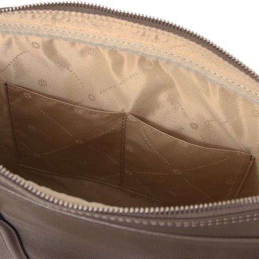 Prato Exclusive Saffiano leather laptop case