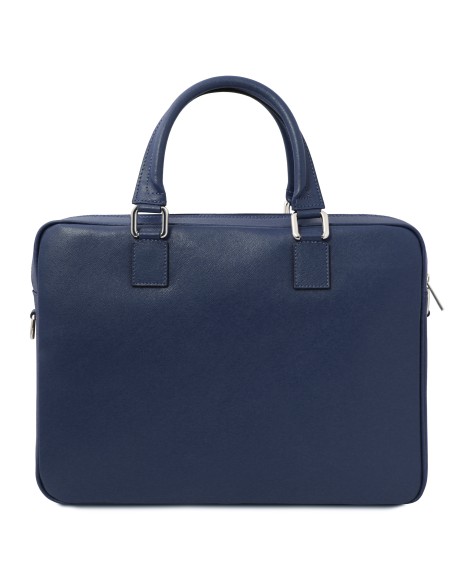Torino Saffiano leather laptop briefcase