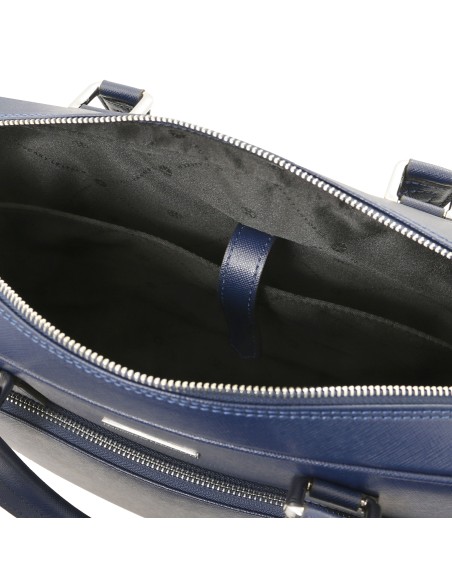 Torino Saffiano leather laptop briefcase
