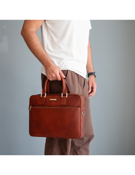 Ferrara Notebook Aktentasche aus Leder