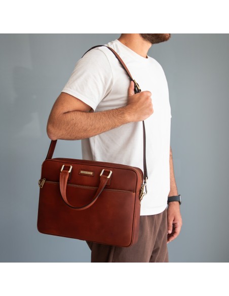 Ferrara Notebook Aktentasche aus Leder