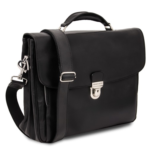 Alessandria TL SMART Multifach Notebooktasche aus Leder