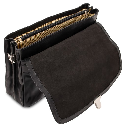 Alessandria TL SMART Multifach Notebooktasche aus Leder