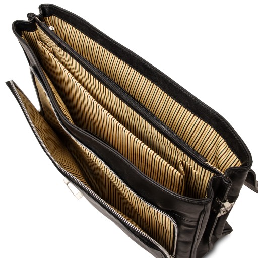 Alessandria TL SMART Multifach Notebooktasche aus Leder