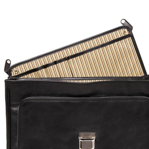 Alessandria TL SMART Multifach Notebooktasche aus Leder