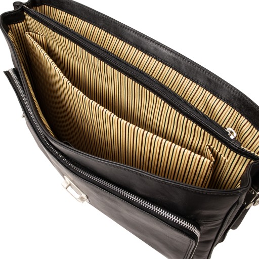 Alessandria TL SMART Multifach Notebooktasche aus Leder
