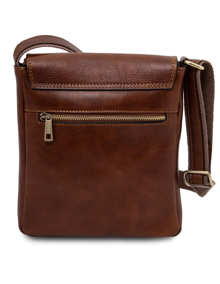 Jimmy Herrentasche aus Leder mit Vordertasche