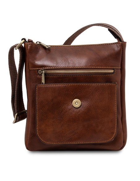 Jimmy Herrentasche aus Leder mit Vordertasche
