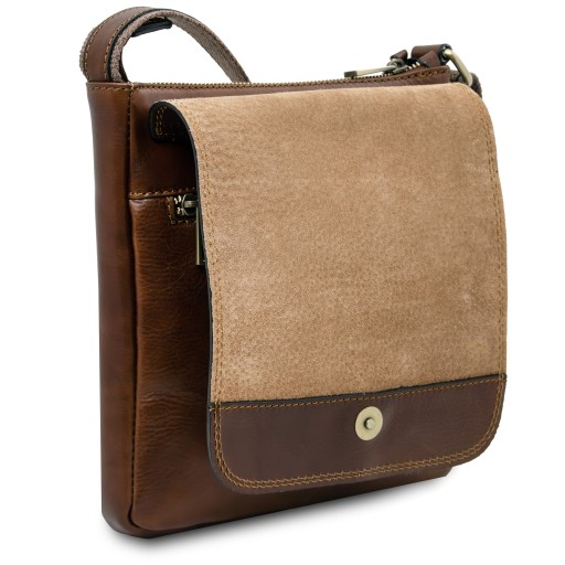 Jimmy Herrentasche aus Leder mit Vordertasche