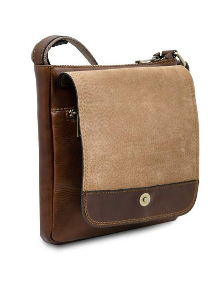 Jimmy Herrentasche aus Leder mit Vordertasche
