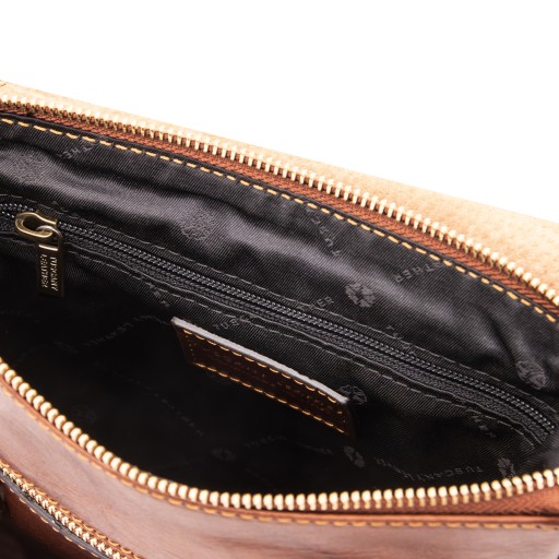 Jimmy Herrentasche aus Leder mit Vordertasche