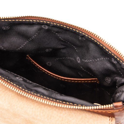 Jimmy Leather crossbody bag for men with front pocket