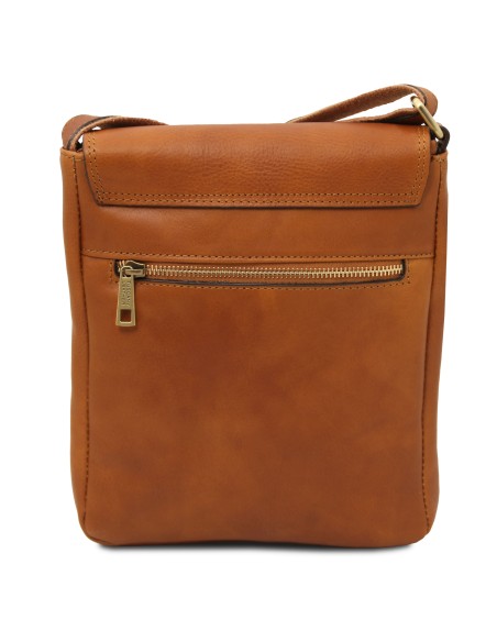 John Herrentasche aus Leder mit Reissverschlussfach