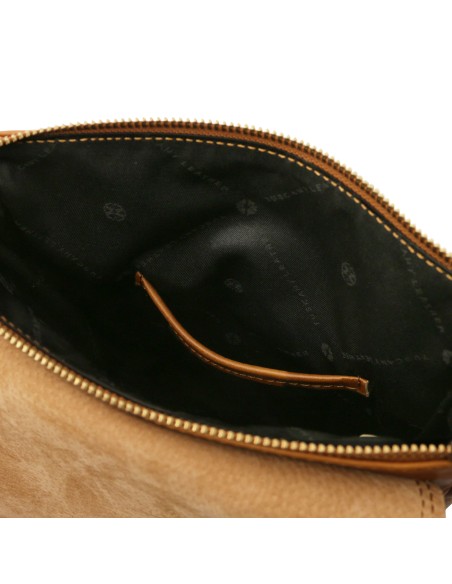 John Herrentasche aus Leder mit Reissverschlussfach