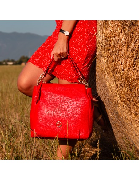 Amy Soft leather shopping bag