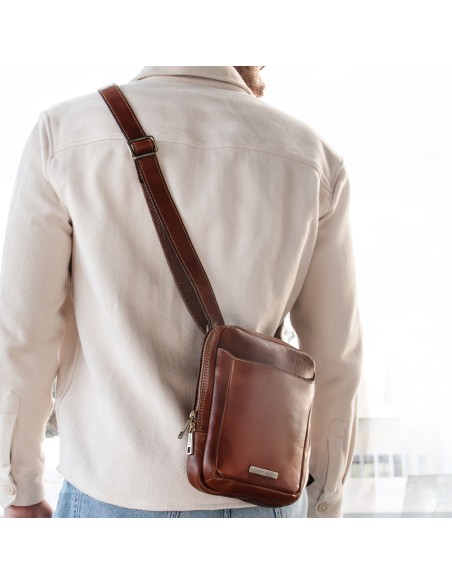 Mark Leather Crossbody Bag