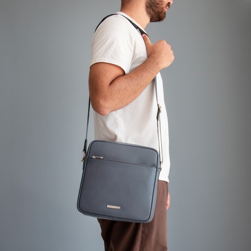 Luke Saffiano leather crossbody bag for men