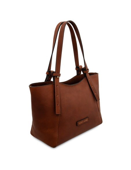 Libra Schultertasche aus Leder