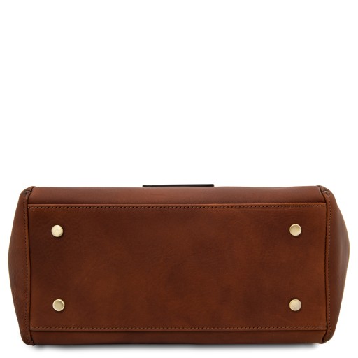 Libra Schultertasche aus Leder