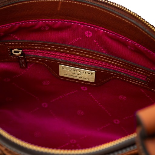 Libra Schultertasche aus Leder