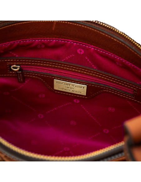 Libra Schultertasche aus Leder