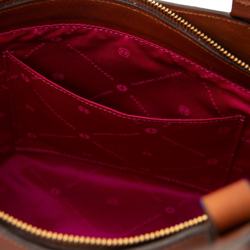 Libra Schultertasche aus Leder