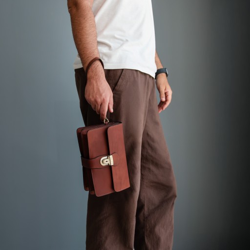 Oliver Organizer Pochette aus Leder