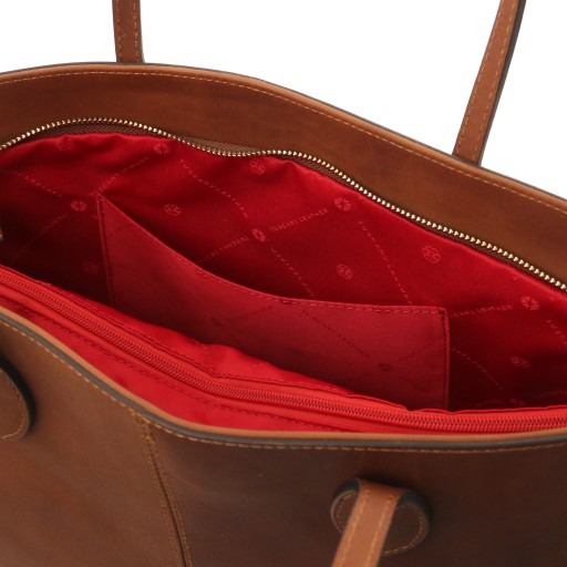 Essenza Schultertasche aus Leder